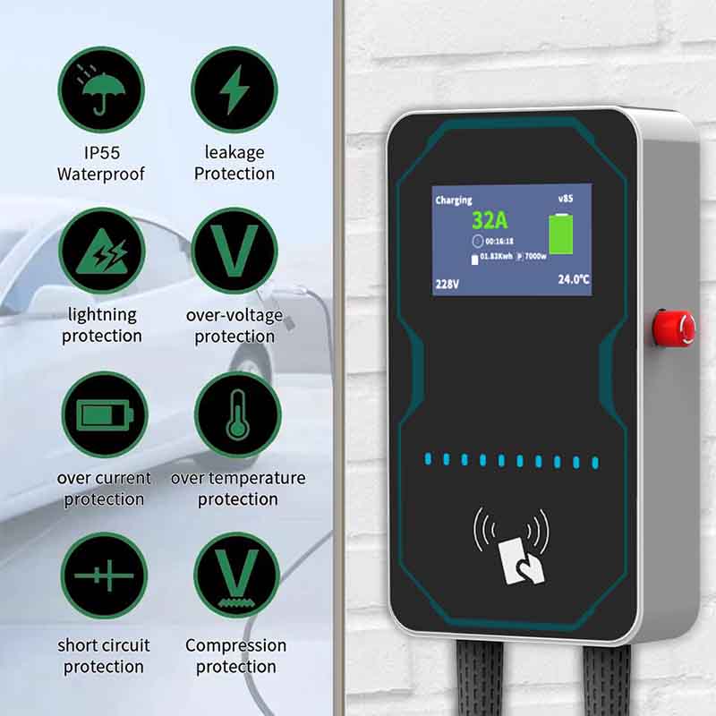 Зарядная станция WUFEN EVSE Wa – обзор и цена Ev Charger Wallbox